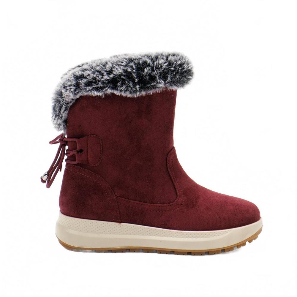 NEW FLEXUS women's snowbird waterproof winter boots in burgundy